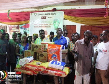 KOFI ADANE MAKES DONATIONS TO BLIND UNION-BEREKUM AS PART OF HIS BIRTHDAY